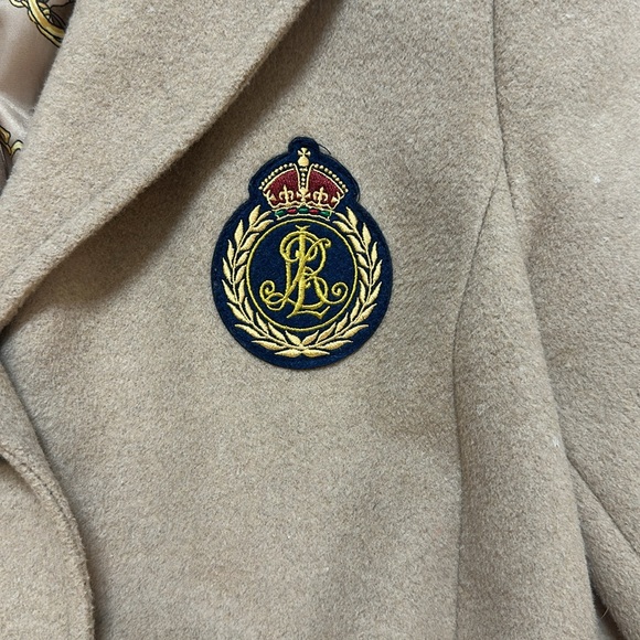 Lauren Ralph Lauren Tan Trench coat Wool Blend. - Picture 4 of 8